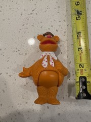 Vintage 1976 The Muppets Fozzie Bear Action Figure Free Ship in USA