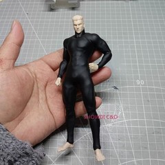 1/12 Male&Female Matte Black Bodysuit Tight Leotard Jumpsuit For 6”RomankeyCOWL