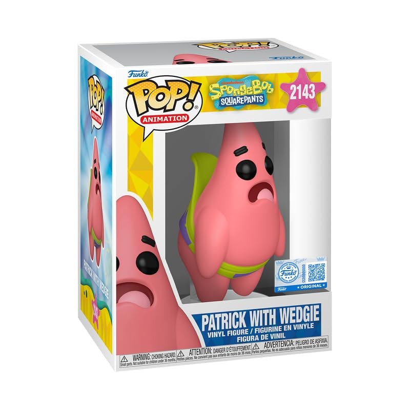Funko Pop! Spongebob Squarepants Patrick w/Wedgie Vinyl Figure Exclusive #2143
