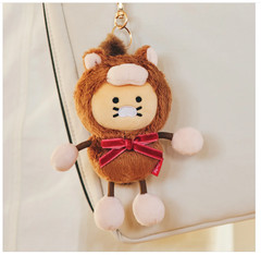 Kakao Friends Lucky Pony Day Keychain Doll Choonsik & Ryan Keyring Bag Charm