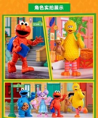 Blokees Sesame Street Model Action Figures Ernie Bert Oscar Count von Count Gift