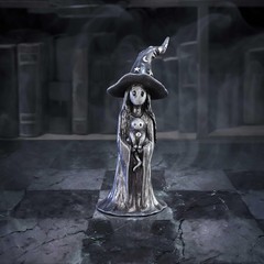 Nemesis Now Little Souls – Glimmer Figurine 12cm, Resin, Black, Witch Ghost with