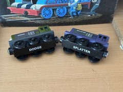 2000 Learning Curve Wooden Thomas Train Magic Railroad Dodge & Splatter! Read!