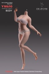 YM610 1/6 Female Body Large Breast Plump Girl 12″ Action Figure Hands Foot Toys