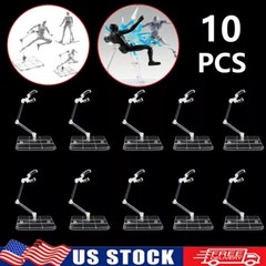 10Pcs Adjustable Action Figure Display Holder Base for HG144 Doll Model Stand US