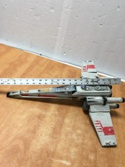 Star Wars Luke Skywalker’s X-Wing Fighter 1998 WORKING missing missiles &