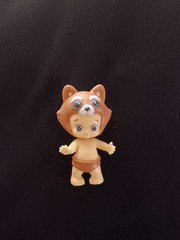 Vintage Rose O’Neill Kewpie Doll Raccoon Hat Figure 2″ PVC Miniature Toy Rare