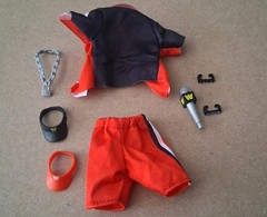 wwe elite john cena figure shirt and shorts Accessory Lot Fodder
