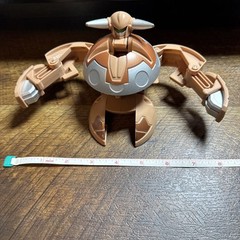 Bakugan Primo Vulcan Tan Subterra Large Deka Display Figure 620 G With 5 Cards