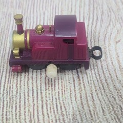 Vintage Tomy Thomas & Friends Lady Engine Wind-Up Train Purple Works 2006