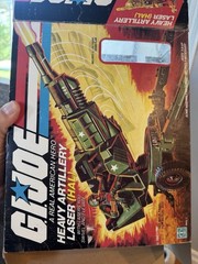 G I Joe HAL HEAVY ARTILLERY LASER 1982 with Box & Data Card & Figure Included