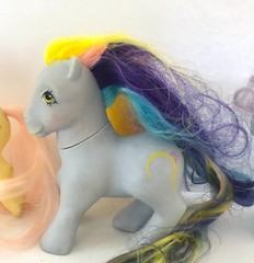 Vintage Lot Of 6 My Little Pony All Say Hong Kong Or China On Foot Hasbro 84-87