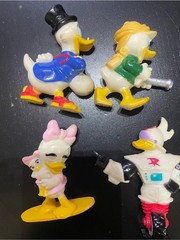 Vintage 1992 Ducktales Disney Afternoon Kelloggs PVCs (full set of 4) toys ducks