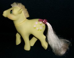 Rose: My Little Pony MLP Vintage Posey #4 GOOD/FAIR pink hair G1