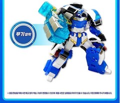 METAL CARDBOT Blue Cop Transformer Robot Police Car Action Figure Toy 2023