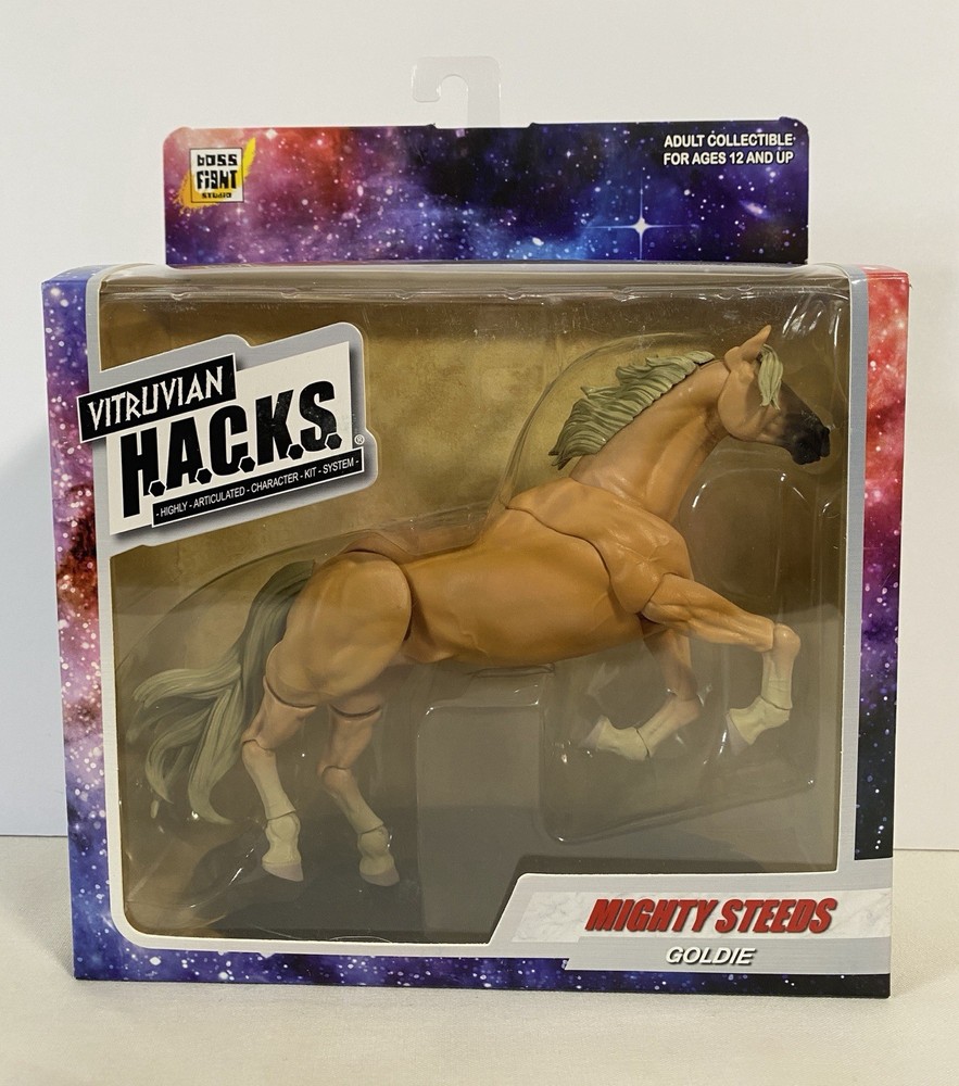 Vitruvian H.A.C.K.S. Mighty Steeds Goldie 1:18th scale Horse Hacks Boss Fight