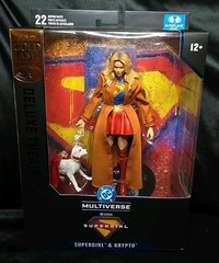 McFarlane Supergirl & Krypto Deluxe Figure DC Multiverse Gold Label Theatrical