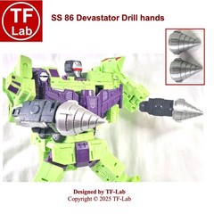 Upgrade Kit: Transformers Studio Series SS 86 Devastator Sword + Drill Hands