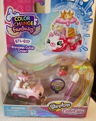 NEW Shopkins Cutie Cars QT4-C07 Princess Cutie Crown Color Change Series 4