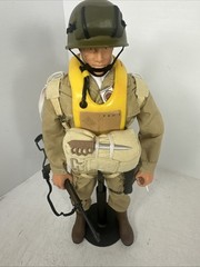 1/6 HASBRO GI JOE WW2 101ST AIRBORNE PARATROOPER D DAY W/ REAL PARACHUTE M1A1