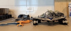 Power Rangers Time Force Shadow Zord + Repair Parts Lot