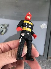 Fire Squad Fireman W/ Red Helmet Lot Loose 4″ Action Figure Chap Mei