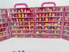 Shopkins Figures Mixed Lot 400+ Pieces with Display Cases