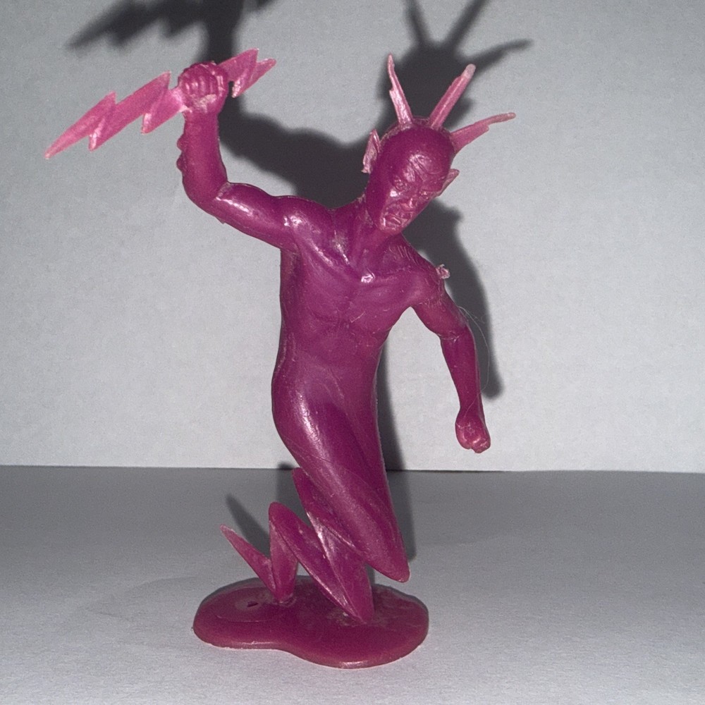 Rare 1966 Ideal Justice League of America Thunderbolt Purple Figure Vintage