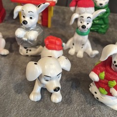 Vintage Disney’s/ Mc Donald’s PVC Toys Lot Of 20 Christmas Theme 101 Dalmatians