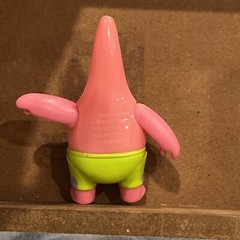 Spongebob 2012 Patrick Star Sonic Push Button Pop Out Tongue Figure