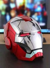 AUTOKING 1:1 Wearable JARVIS Voice Control Cosplay Iron Man MK5 Helmet Mask Gift