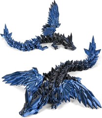3D Printed Dragon with Wings, 11″ 3D Printed Dragon Toys for Kids, 3D Dragon …