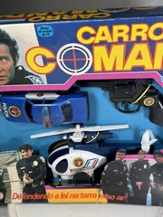 Rare Vintage 80’s Brazil Glasslite TJ Hooker william shatner toy set US Seller