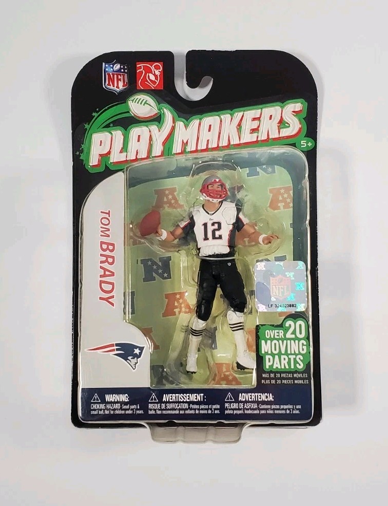 McFarlane 2011 NFL Playmakers Tom Brady White Away Jersey Action Figure Patriots