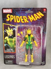 MARVEL LEGENDS ELECTRO FRANCINE FRYE 2025 RETRO WAVE 1 SPIDEY 6” FIGURE New