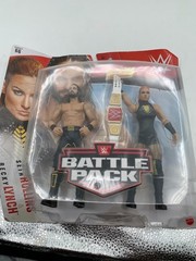 WWE Battle Pack – Seth Rollins & Becky Lynch & Bushwhacker Autographed Pic