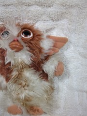 VTG 1984 Gremlins Gizmo Squeaks Hasbro WB Mogwai RARE No Tags Plush