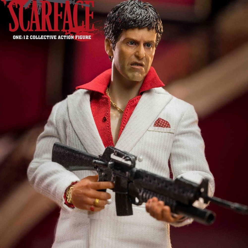 SHARK TOYS Scarface Tony Al Pacino 6in Action Figure Doll Model Regular Version