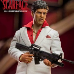 SHARK TOYS Scarface Tony Al Pacino 6in Action Figure Doll Model Regular Version