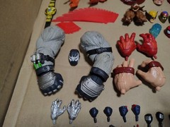 Marvel Legends DC Multiverse Parts Accessories Lot 50+ Items See Pics