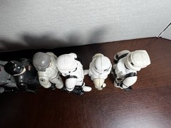 VINTAGE KENNER STAR WARS 1983 ENDOR BIKER STORMTROOPER AT ST ARMY LOT OF 6