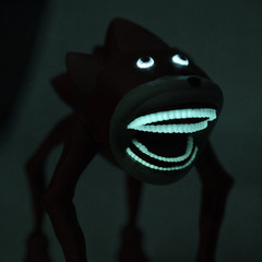 Shin Sonic Large long Articulated Fidget toy glow in the dark