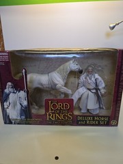 Toybiz The Two Towers Deluxe Horse Set Lot. Aragorn, Gandalf! NIMB!