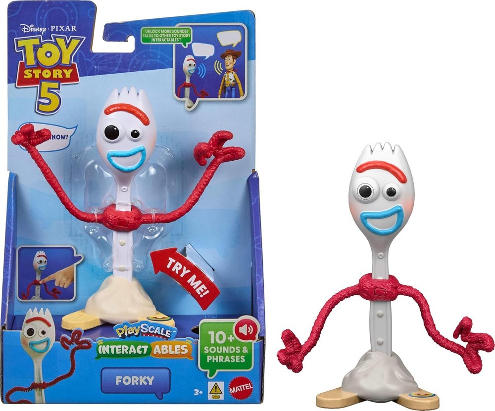 Disney / Pixar Toy Story 5 Playscale Interactables Forky 7-Inch Talking Figure