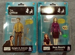 The Office Figures Dwight Schrute & Pam Beesly PhatMojo Dunder Mifflin NBC PM