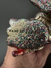 REALHEAD Mutant Chaos x Blobpus Gold Glitter Sofubi Figure Japan Rare