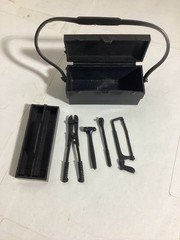 Vintage A Team Mr T Figure Accessories Tool Box w/ 4 tools and Tray 1983 Galoob