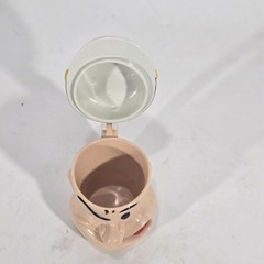 VTG POPEYE LIDDED COFFEE CREAMER/SUGAR DISPENSER, 8oz