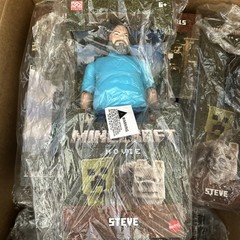 Mattel Minecraft Large-Scale Action Figure, 12-inch Posable Steve Toy Collectibl
