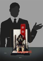 COOMODEL SE074 Japanese Samurai METAL BLACK LION ARMOR 1/6 LEGENDARY VER figure